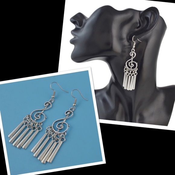 Boho statement earrings - Picture 2 of 6